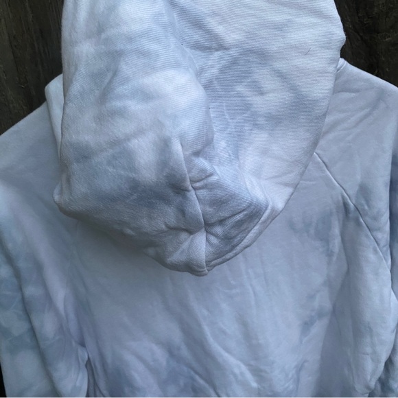 Free City women Hoodie Large Sweatshirt Top White Gray L - Picture 10 of 16